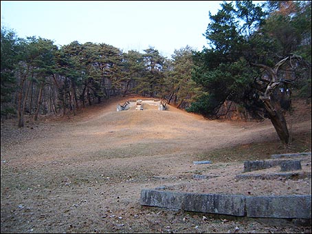 영조의 맏아들 효장세자의 어머니자 영조의 후궁인 정빈 이씨의 수길원. 풍수에서 대가 끊기는 흉당이라 한다. 